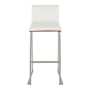Mason Mara - Contemporary Fixed Height Barstool (Set of 2)