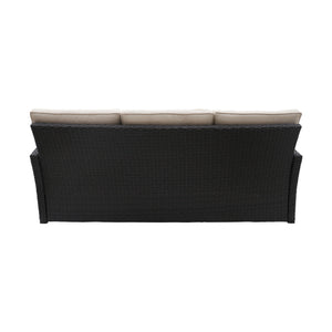 The All-Weather Steel-Framed Three-Seater Patio Sofa