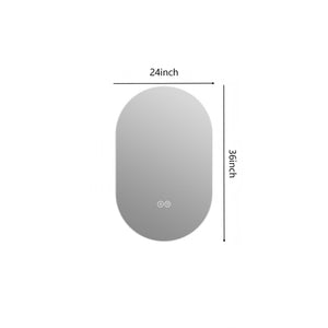 Smart Wall Mounted LED Touch Screen Mirror With Anti-Fog Function And Adjustable Lighting