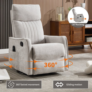 Comfortmax Swivel and Rocking Recliner