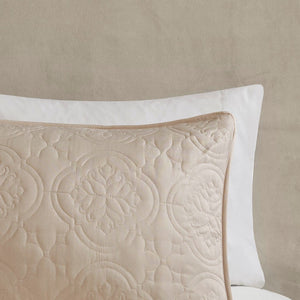 3 Piece Reversible Bedspread Set Khaki King/Cal King