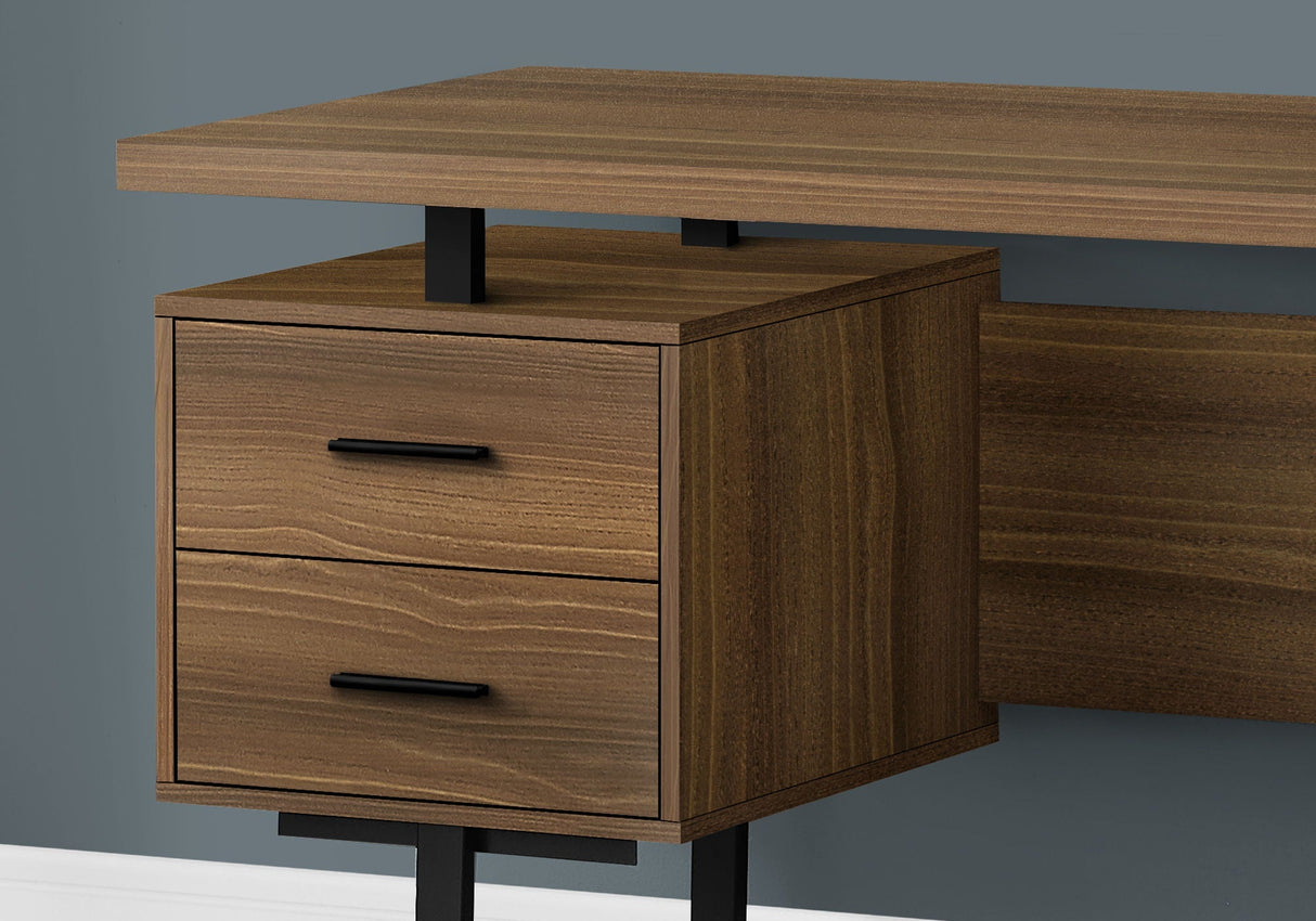 Computer Desk For Home Office, Laptop, Left, Right Set-Up, Storage Drawers, Contemporary & Modern