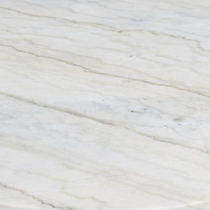 Zaidee - Coffee Table With Marble - Marble Top & Nickel