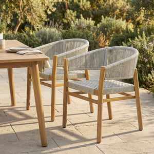 Outdoor Accent Chair Set for 2 Persons