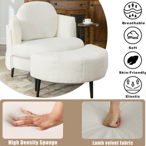 42.5' Single Sofa Chair in White