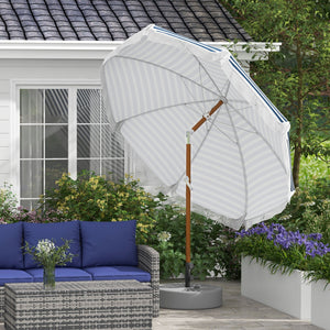 Outsunny 7 x 7 ft Outdoor Patio Umbrella with Tilt and Vent