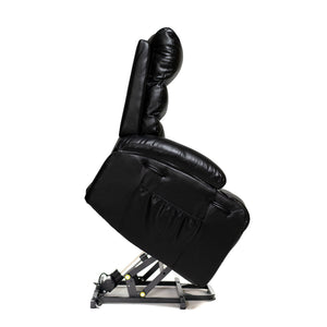 Large Size Electric Power Lift Recliner Chair Sofa With 8 Point Vibration Massage And Lumbar Heat