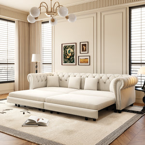 Chesterfield 3-in-1 Pull-Out Sofa Bed