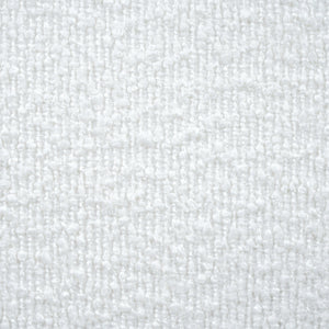 Cream-Colored Boucle Upholstered Bed with Rubber Wood Foot, King