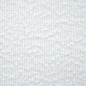 Cream-Colored Boucle Upholstered Bed with Rubber Wood Foot, King