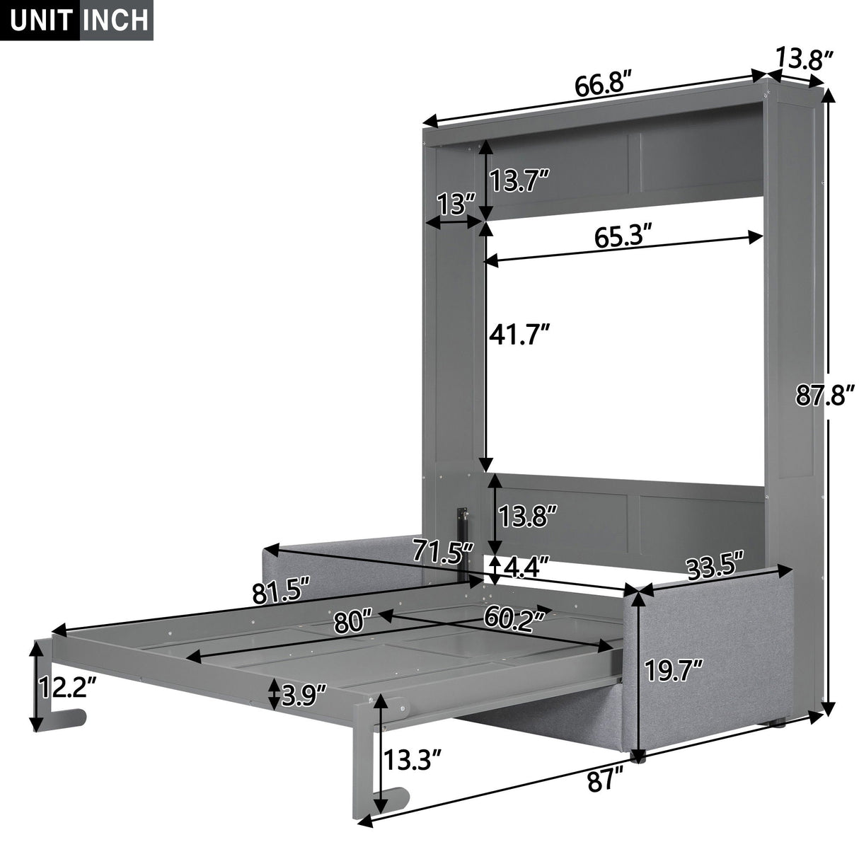Murphy Wall Bed With Cushion