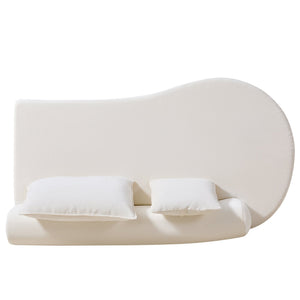 138.6" Modern Curved Modular Sectional Sofa