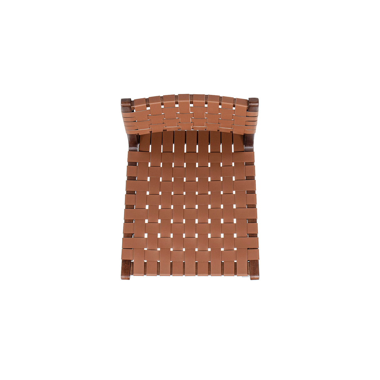 Andre  Woven Leather Counter Stool