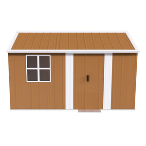 Heavy Duty Metal Storage Shed With Windows And Lockable Door