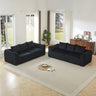 Minimalist 3+3 Seater Corduroy Sofa Set