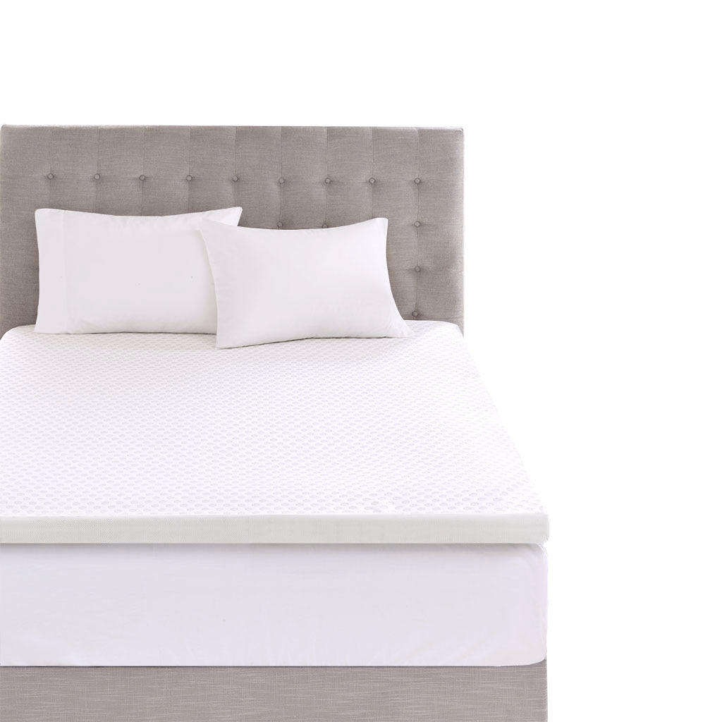 Hypoallergenic cooling gel memory foam mattress topper with removable cooling cover