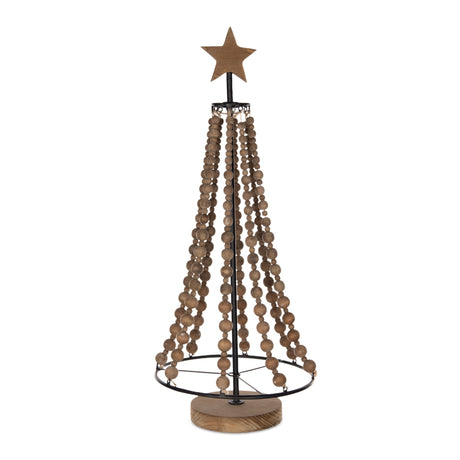 Beaded Wood Holiday Tree 25"H - Tuesday Morning - Decorative Objects