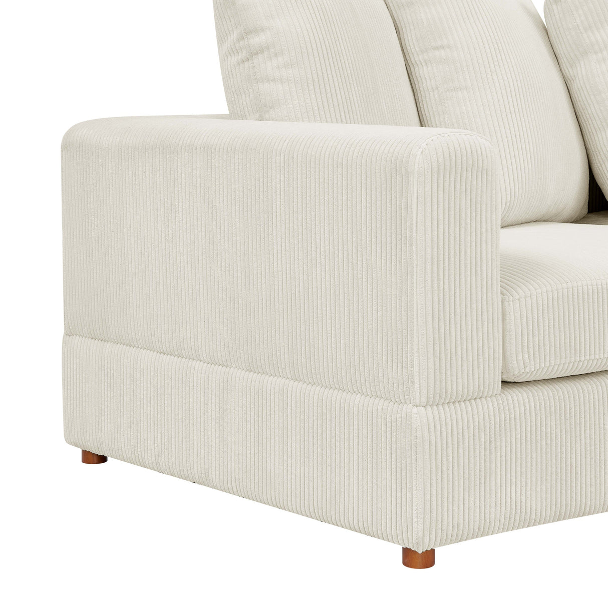 The Haven Six-Piece Modular Corduroy Sectional