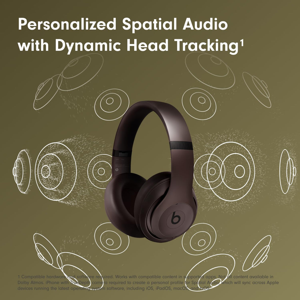 Beats Studio Pro Wireless Bluetooth Noise Cancelling Headphones - Deep Brown (Renewed Premium)