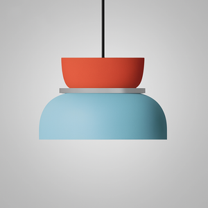 Nordic Dual-Tone Dome Pendant Light LED Zinc Alloy 1-Light Indoor