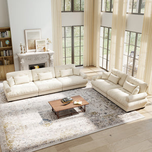 Modular Velvet Sofa Set