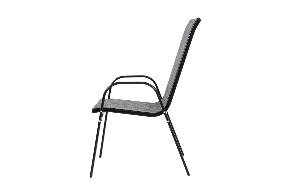 4 Piece Patio Chairs with Breathable Textilene Fabric
