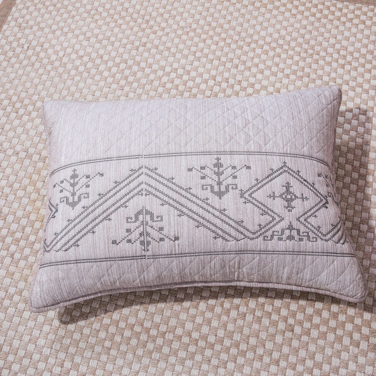 DaDa Bedding Whimsical Lavender Grey Cottage Soft Quilted Coverlet Bedspread Set (JHW866)