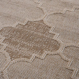 NAAR Guros Collection 4X6 Cream /Trellis Indoor/Outdoor Area Rug