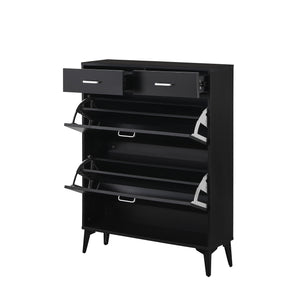 Large Size Shoe Cabinet - Freestanding Tipping Bucket Organizer