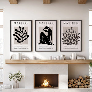 Matisse Posters Set of 3. Minimalist Botanical, Figure Prints