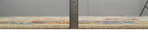 Beige, Blue and Brown Traditional Oushak Hand Knotted Custom made Wool Area Rug