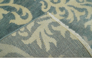 Beige and Gray 2x3 Hand Knotted Traditional Wool Rug