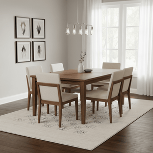 Beige Tribal Design Hand Loomed Wool Area Rug