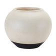 Beige Two Tone Ceramic Vase 8.75"D - Tuesday Morning - Vases