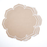 LUMERA BEIGE WAVY EDGE FABRIC PLACEMAT