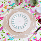 Sorelle Beige White Fabric Placemat