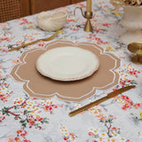 LUMERA BEIGE WAVY EDGE FABRIC PLACEMAT
