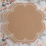 LUMERA BEIGE WAVY EDGE FABRIC PLACEMAT