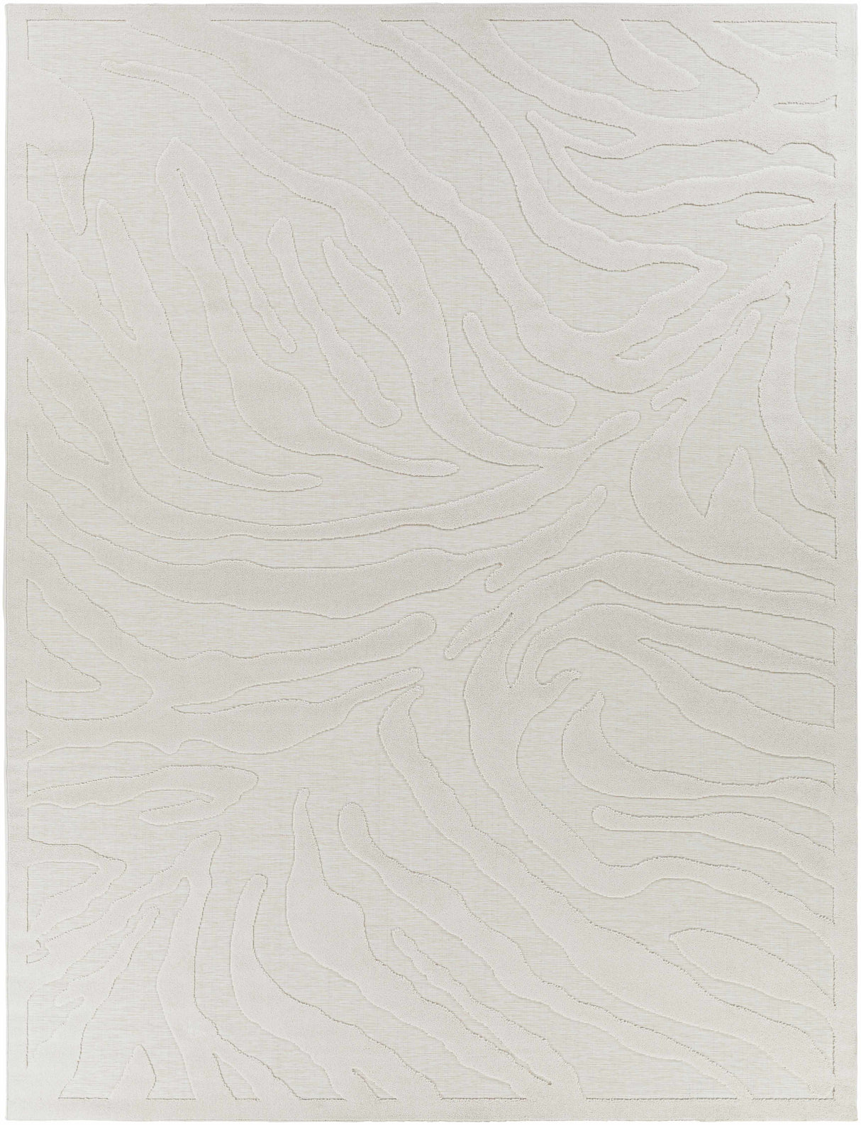 Benzonia 3D White Zebra Rug