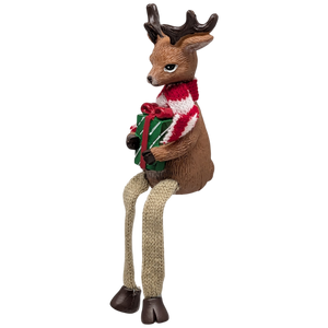 Reindeer Shelfsitter Holding Present