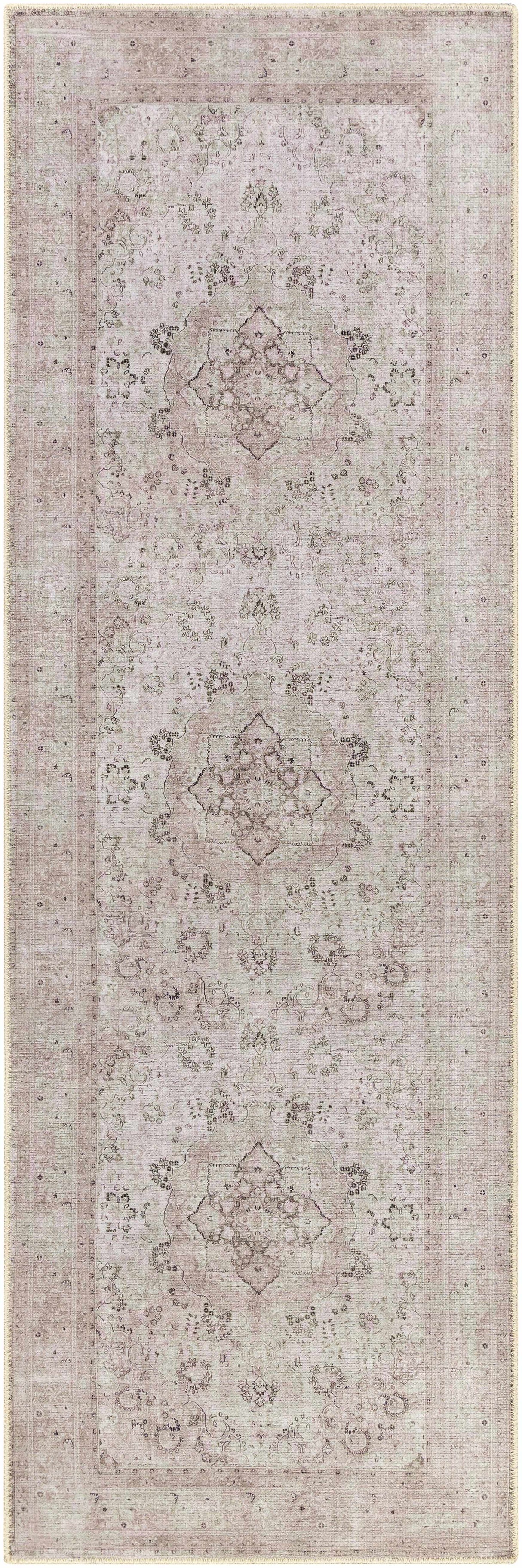 Bethany Vintage Flat Pile Washable Rug