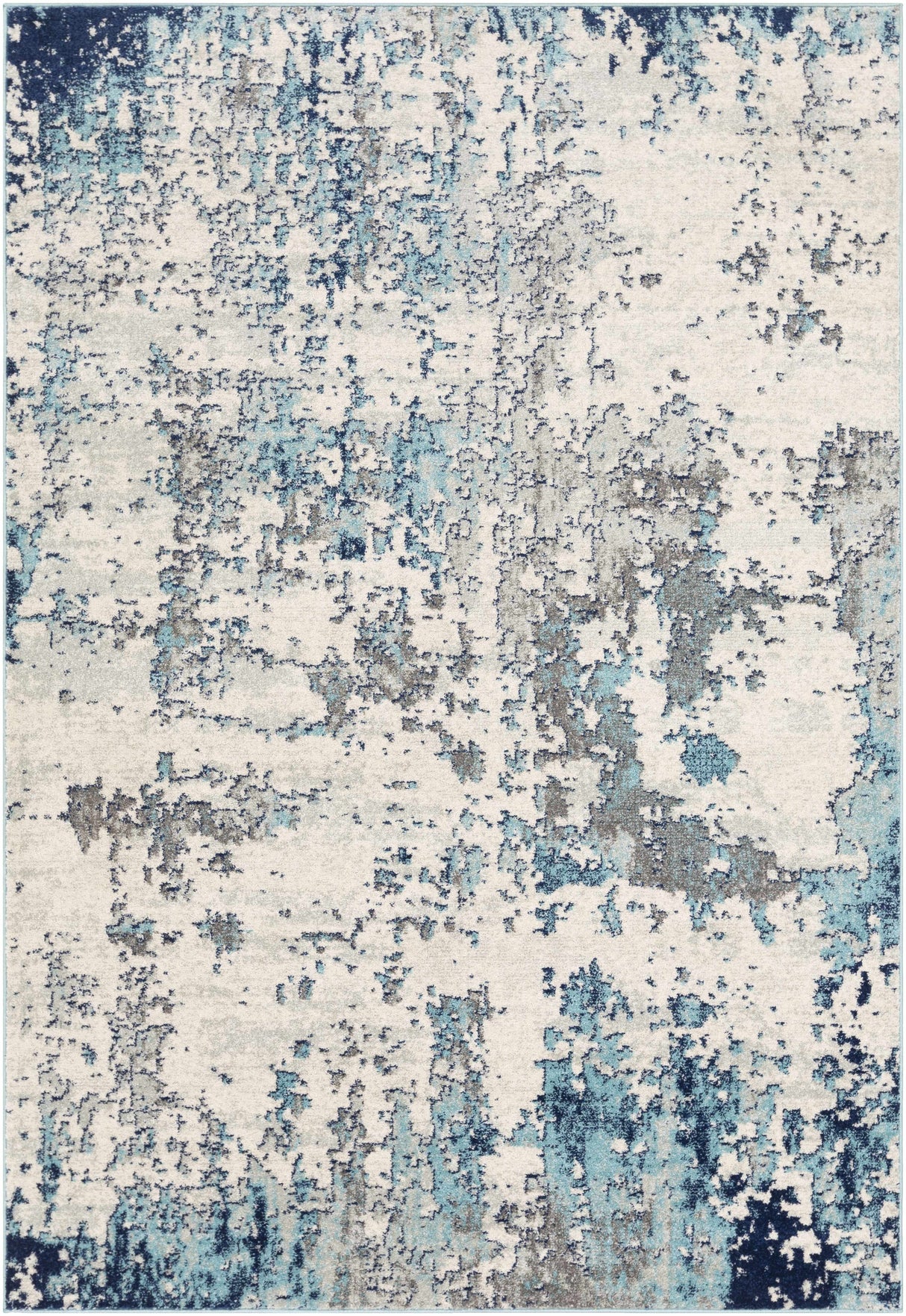 Beverly Abstract Blue Area Rug