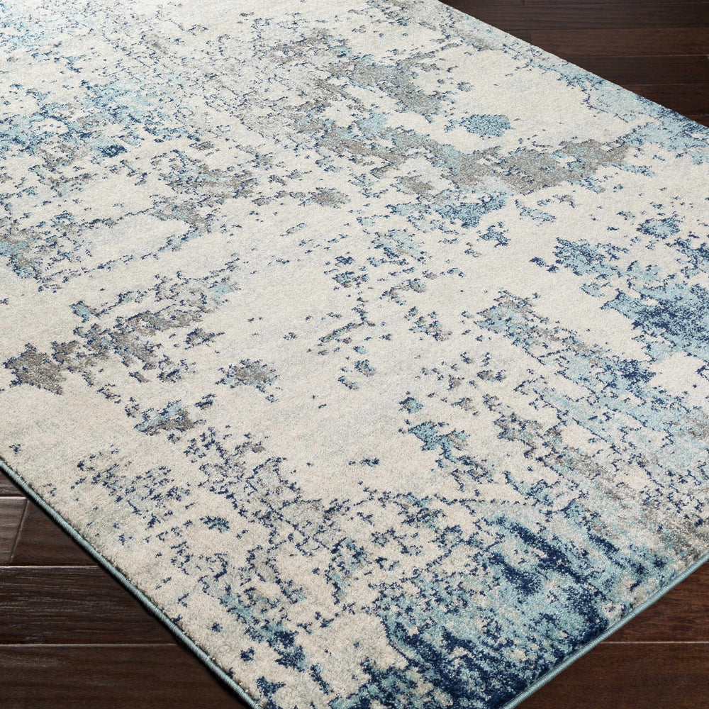 Beverly Abstract Blue Area Rug