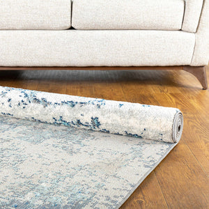 Beverly Abstract Blue Area Rug