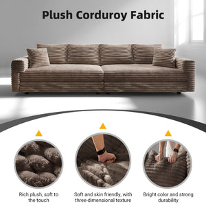 Modern Comfy Upholstered Sofa Cloud Couch & Deep Seat Couches