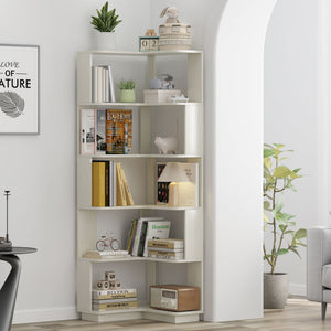 L-Shaped Corner Bookshelf