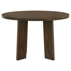 Strouse 5-piece Dining Set Cream and Walnut