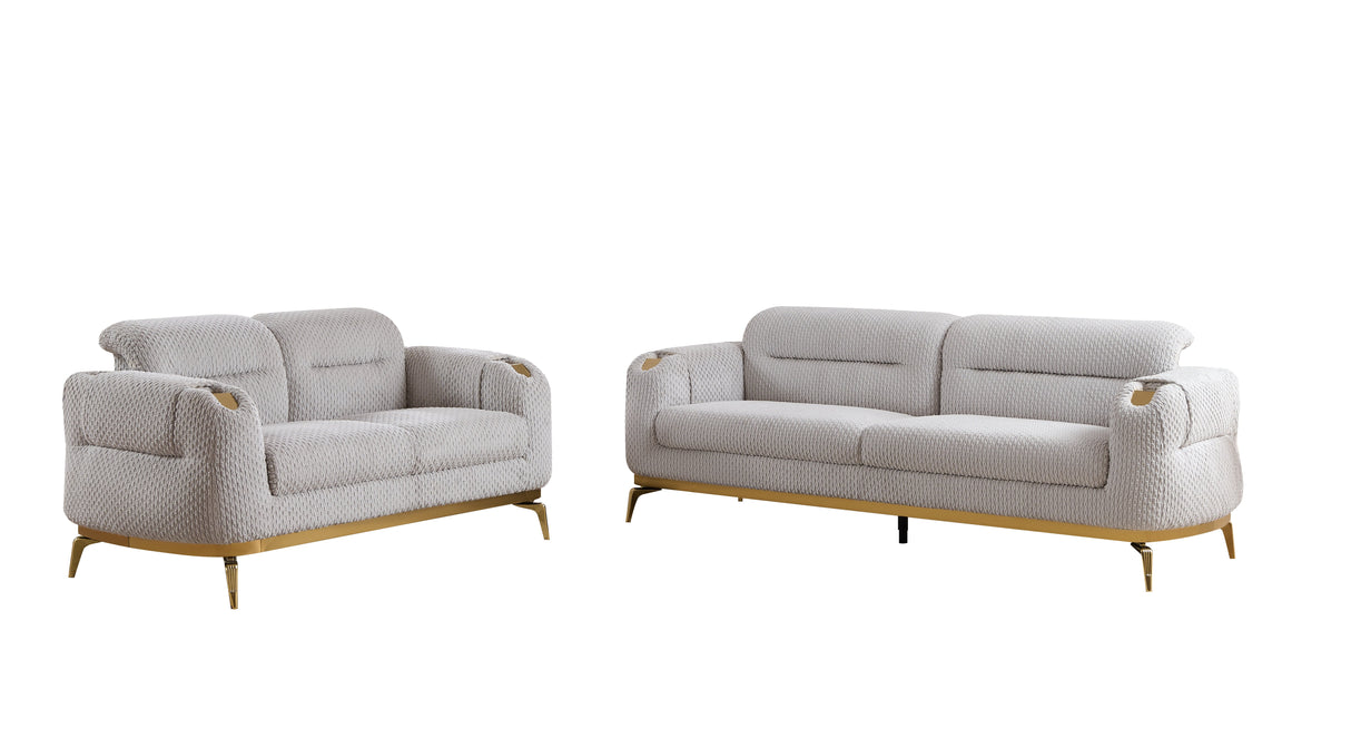 Zoe Modern Style 2PC Living Room Set