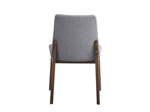 Kaela - 7 Pieces Dining Room Set - Walnut / Light Gray