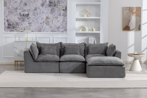 102.3" Width Cloud Couch Oversized Modular Sectional Sofa